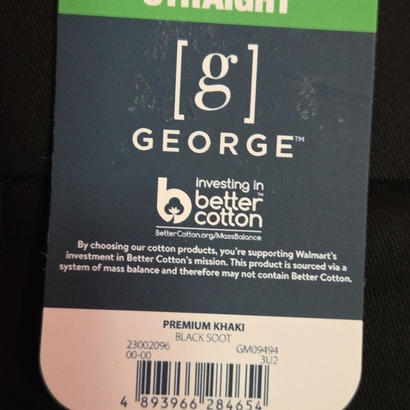 George Pants Men 36x32 Khaki Black Soot - Picture 3 of 6